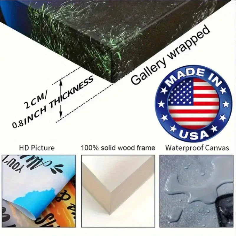 White abstract flower canvas art, framed in wood, ready to hang - House of Avana