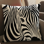 Wild Animal Style Decorative Cushion African Zebra Elephant Giraffe Cushion Square Throw Pillows Cotton... - House Of Avana