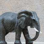 Lifelike Elephant Figurine Sculpture - Exquisite Resin Wild Animal Decor for Living Room, Desktop & Wine Cabinet Display with Realistic Details and Vibrant Colors - House Of Avana