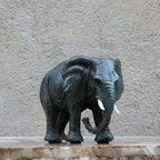 Lifelike Elephant Figurine Sculpture - Exquisite Resin Wild Animal Decor for Living Room, Desktop & Wine Cabinet Display with Realistic Details and Vibrant Colors - House Of Avana
