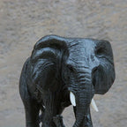Lifelike Elephant Figurine Sculpture - Exquisite Resin Wild Animal Decor for Living Room, Desktop & Wine Cabinet Display with Realistic Details and Vibrant Colors - House Of Avana