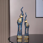 S Elephant Statues Resin Elephant Figurine Animal Sculpture Animal Sculpture Ornaments for Dorm - House Of Avana