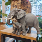Elephant Mom & Baby Statue for Christmas Holiday Garden Gift - House Of Avana