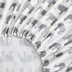 Elephants Flannel Sheet Set Mélange Home