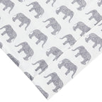 Elephants Flannel Sheet Set Mélange Home