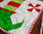 Elf Feet Christmas Table Runner Precut Quilt Kit Block Party Quilt Co