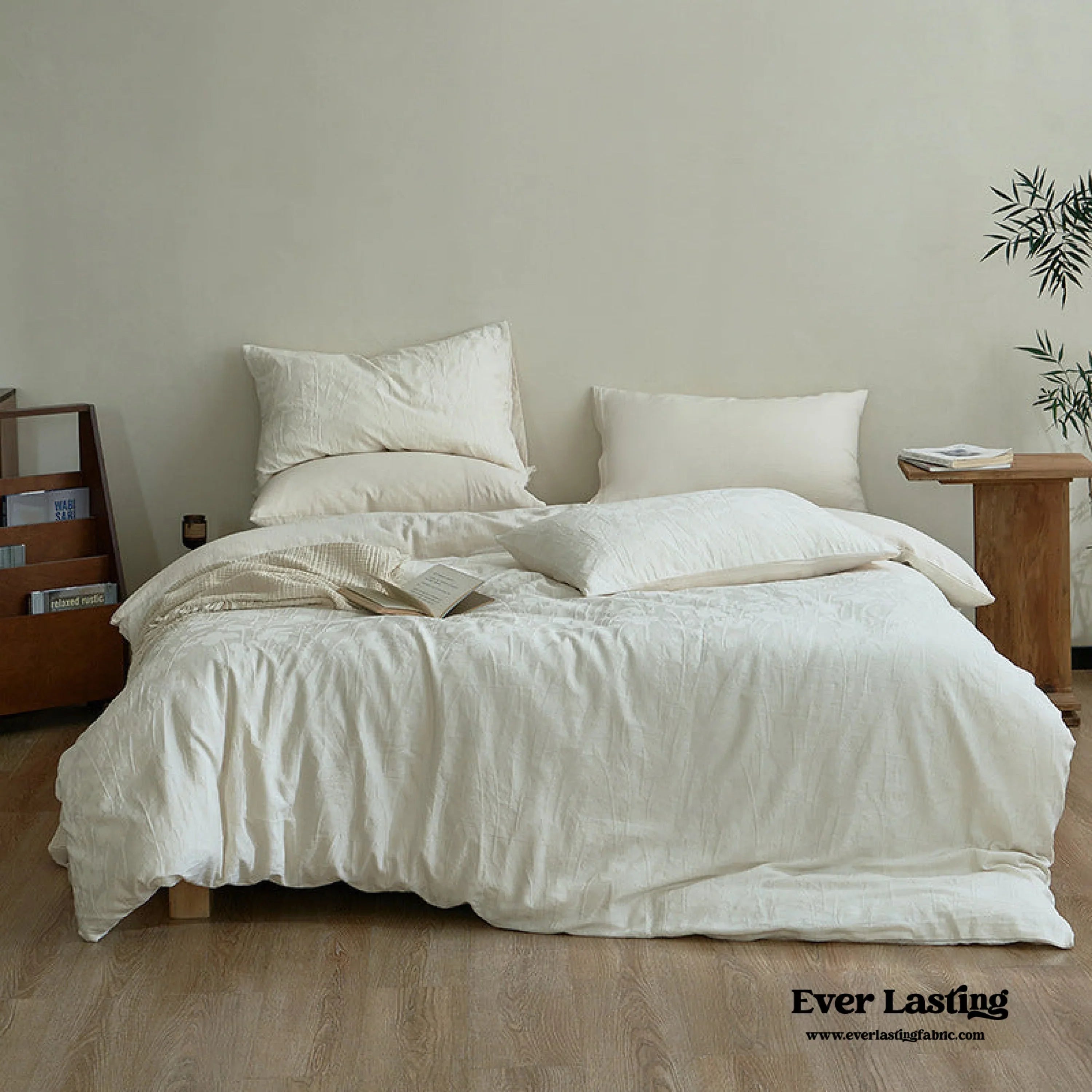 Elin Tencel Silky Jacquard Bedding Set / Garden Ever Lasting