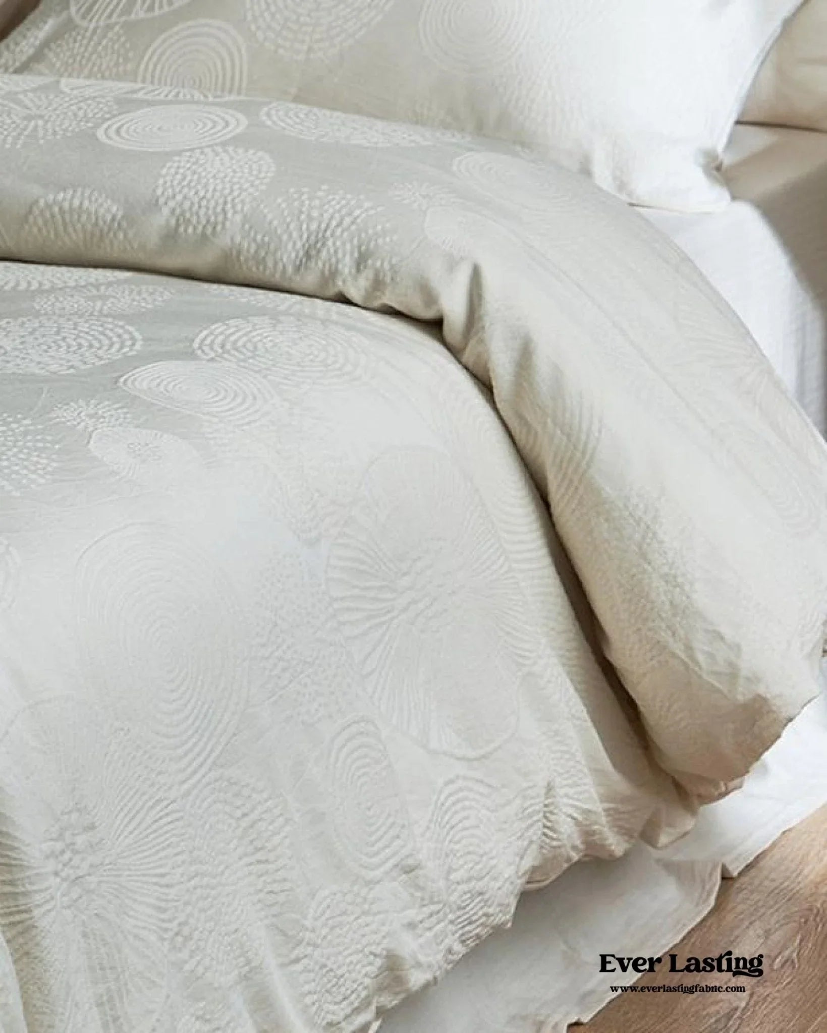 Elin Tencel Silky Jacquard Bedding Set / Garden Ever Lasting