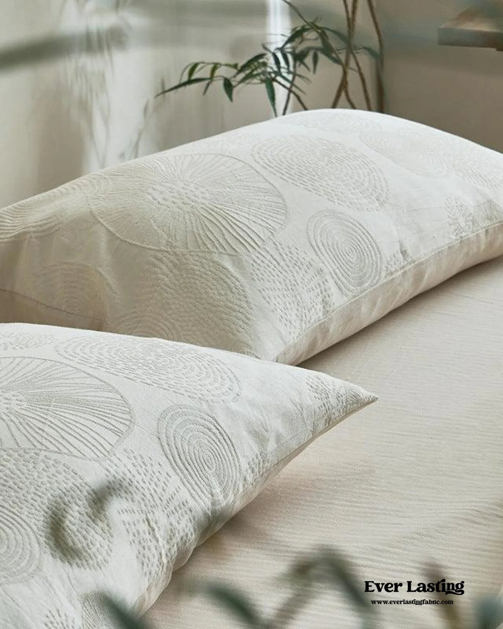Elin Tencel Silky Jacquard Bedding Set / Garden Ever Lasting