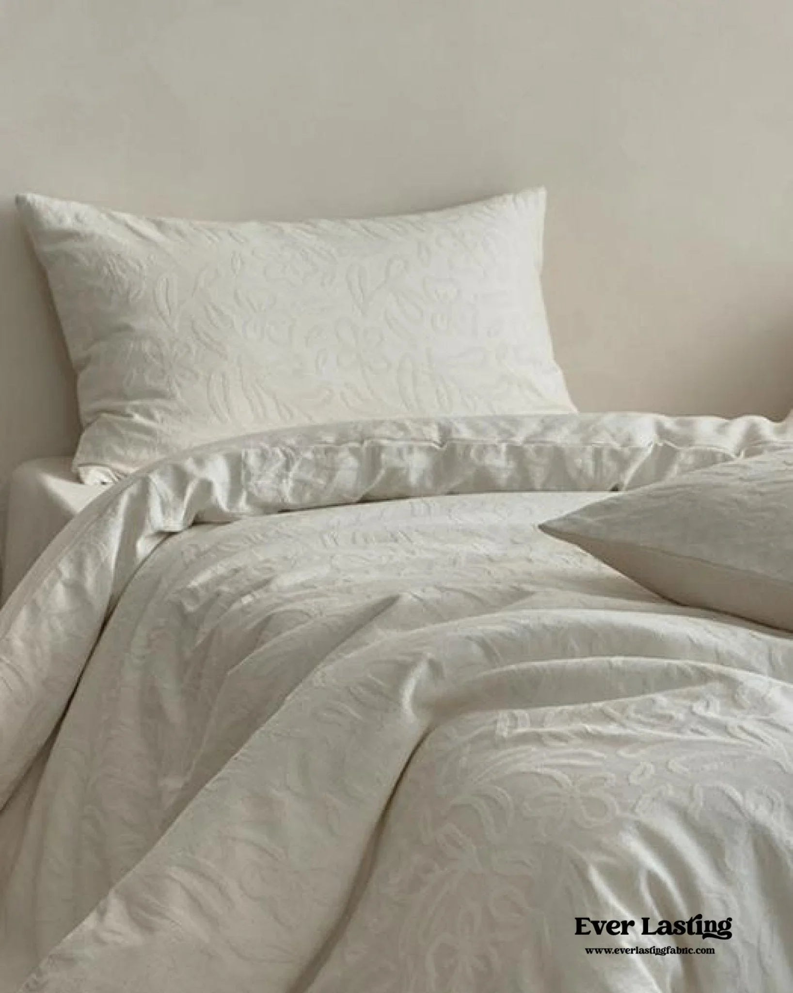 Elin Tencel Silky Jacquard Bedding Set / Garden Ever Lasting