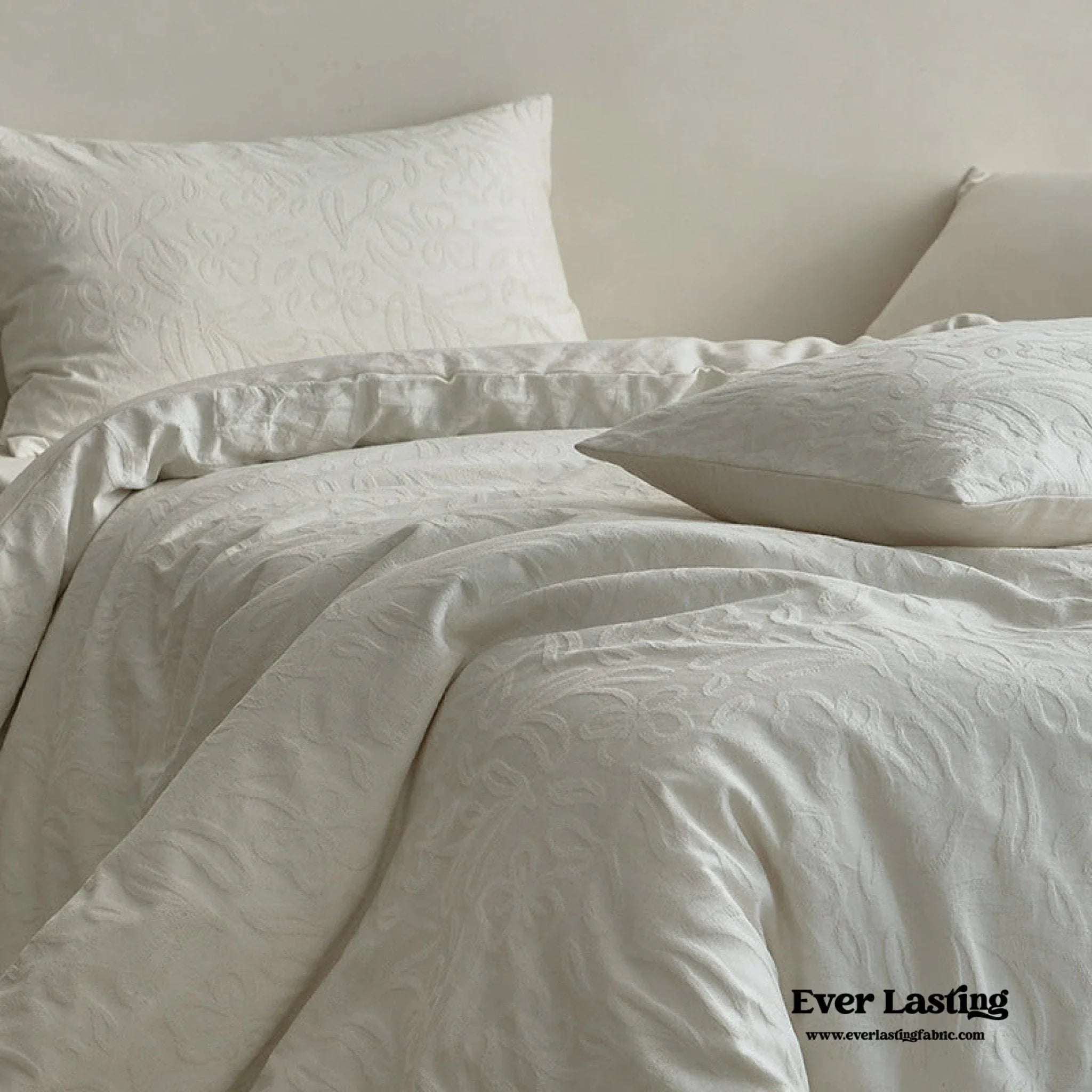 Elin Tencel Silky Jacquard Bedding Set / Garden Ever Lasting