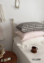 Ella Pure Cotton Pillowcases / Brown Ever Lasting