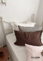 Ella Pure Cotton Pillowcases / Brown Ever Lasting