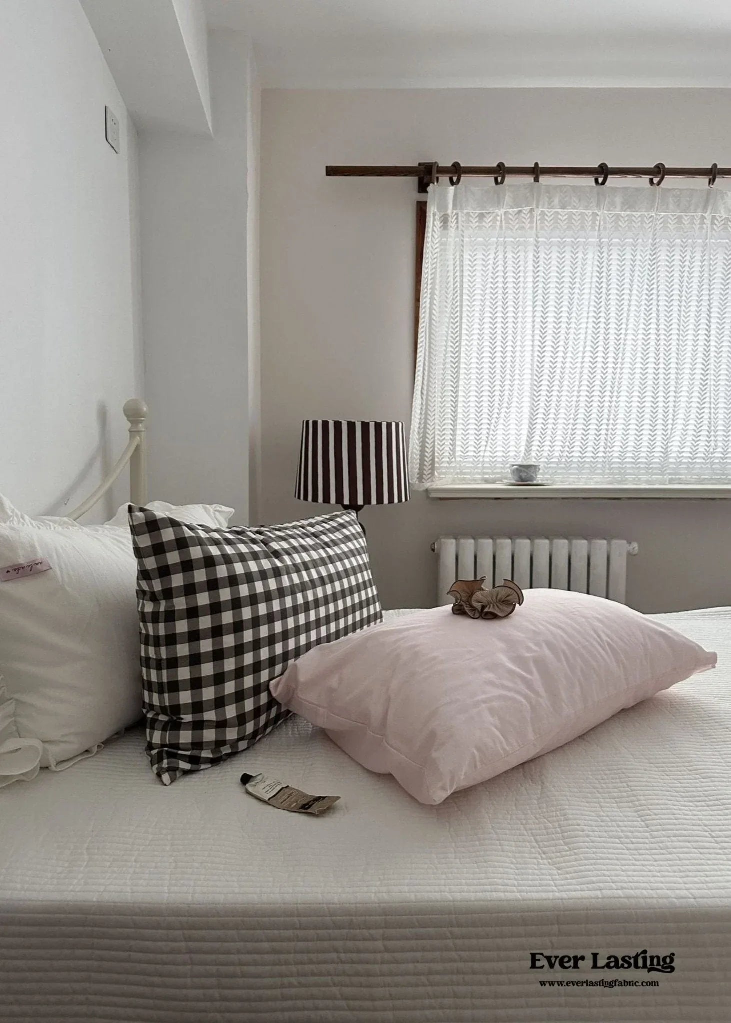 Ella Pure Cotton Pillowcases / Brown Ever Lasting