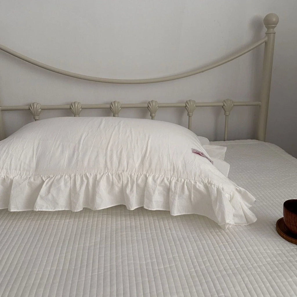 Ella Pure Cotton Pillowcases / White Ever Lasting