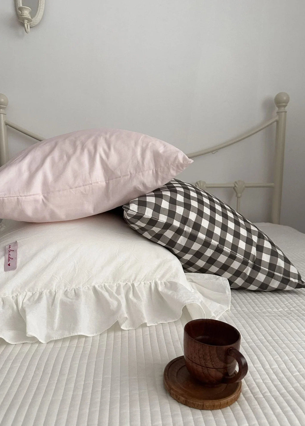 Ella Pure Cotton Pillowcases / White Ever Lasting