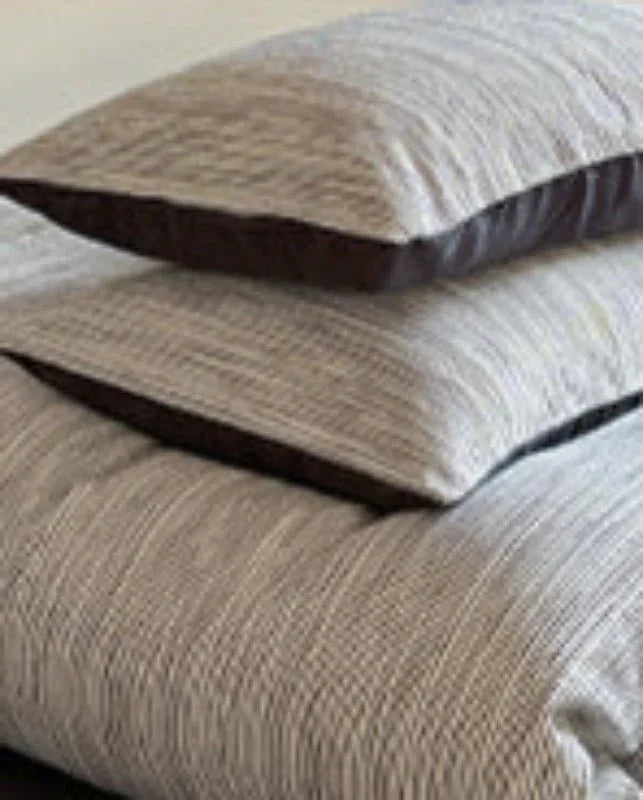 Emma Duo Striped Jacquard Bedding Set / Green Ever Lasting