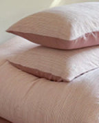 Emma Duo Striped Jacquard Bedding Set / Green Ever Lasting