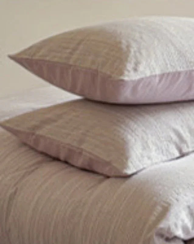 Emma Duo Striped Jacquard Bedding Set / Green Ever Lasting