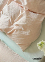 Emma Duo Striped Jacquard Bedding Set / Light Pink Ever Lasting