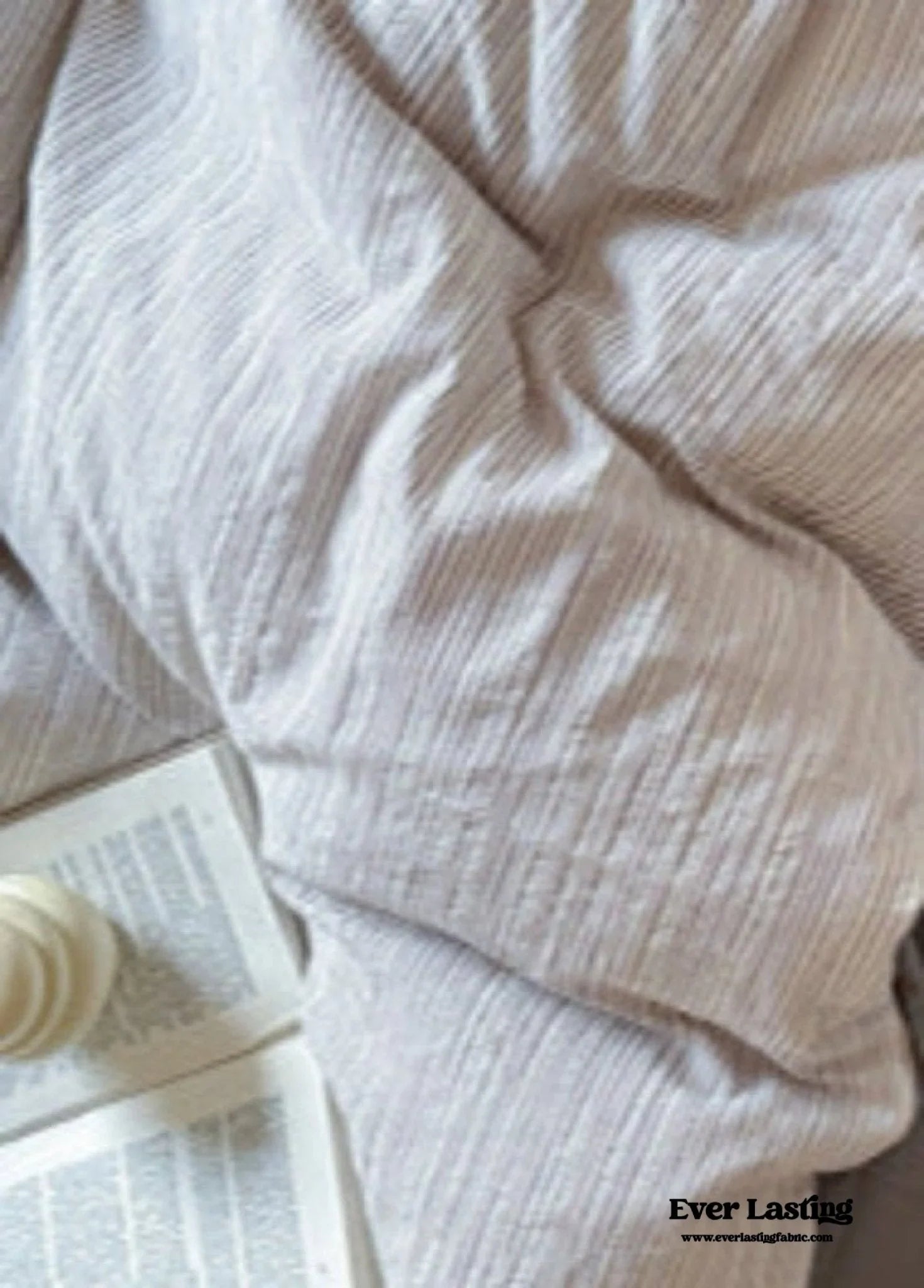 Emma Duo Striped Jacquard Bedding Set / Light Pink Ever Lasting