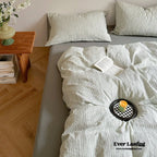 Emma Duo Striped Jacquard Bedding Set / Light Pink Ever Lasting