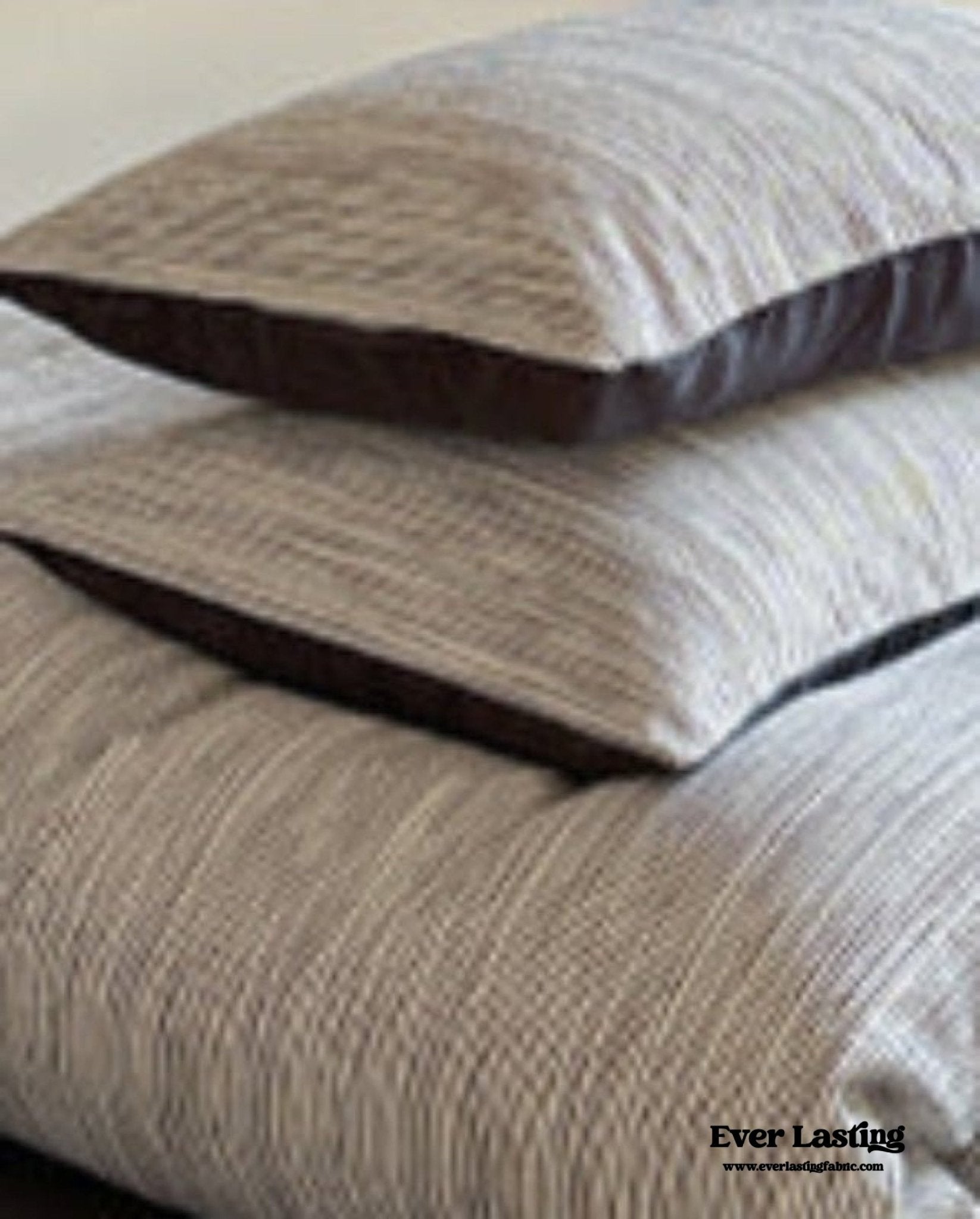 Emma Duo Striped Jacquard Bedding Set / Light Pink