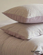 Emma Duo Striped Jacquard Bedding Set / Light Pink Ever Lasting