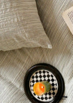 Emma Duo Striped Jacquard Bedding Set / Pink Ever Lasting