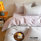 Emma Duo Striped Jacquard Bedding Set / Pink Ever Lasting