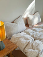 Emma Duo Striped Jacquard Bedding Set / Pink Ever Lasting