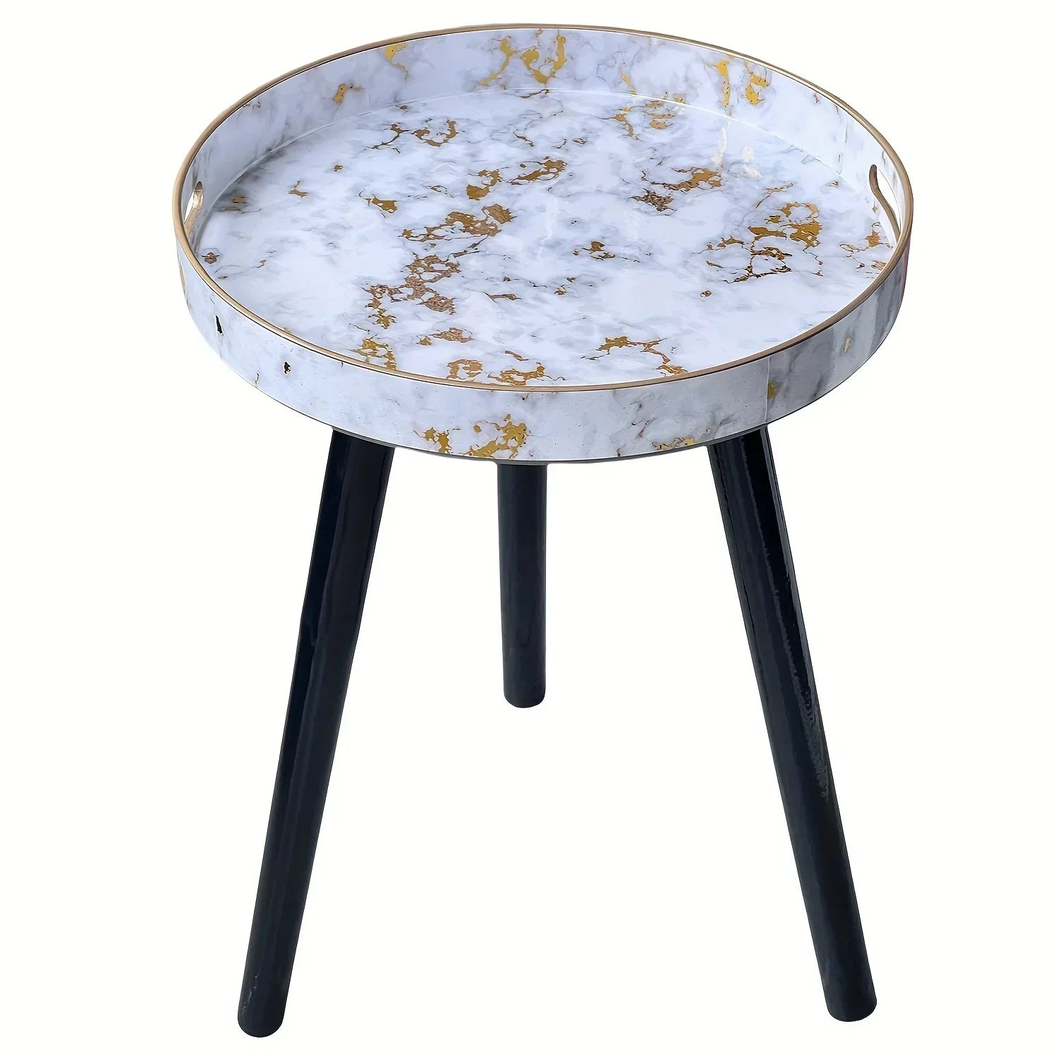 Premium End Tables with Plastic Tray and Detachable Legs - House Of Avana