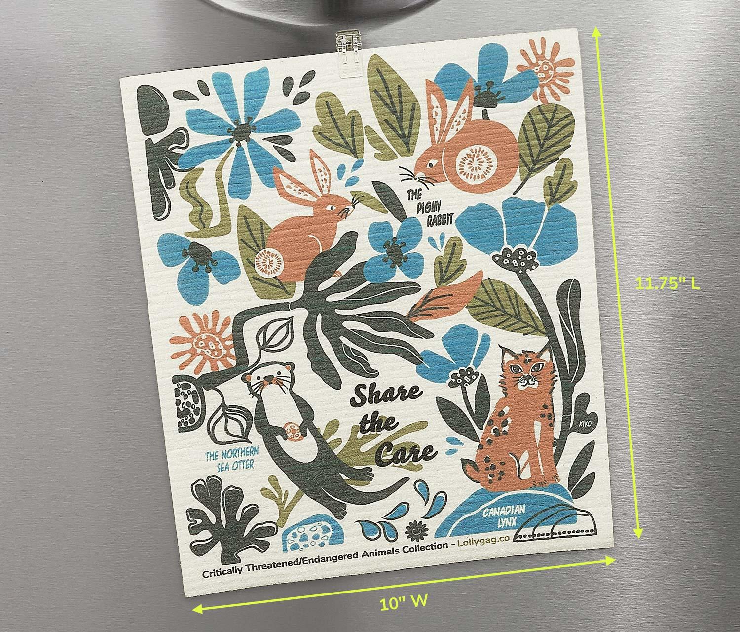 Northern Sea Otter Swedish Dishcloth Sets