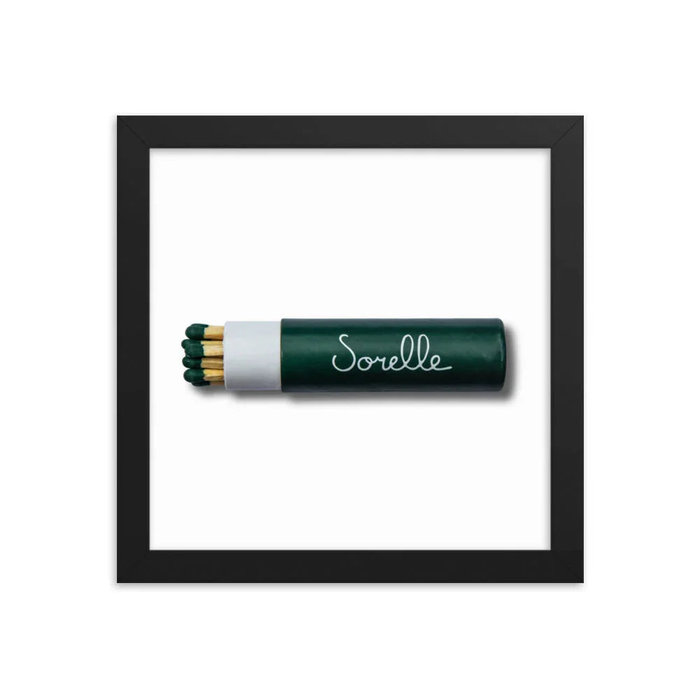 Sorelle Framed Print matchbook photos