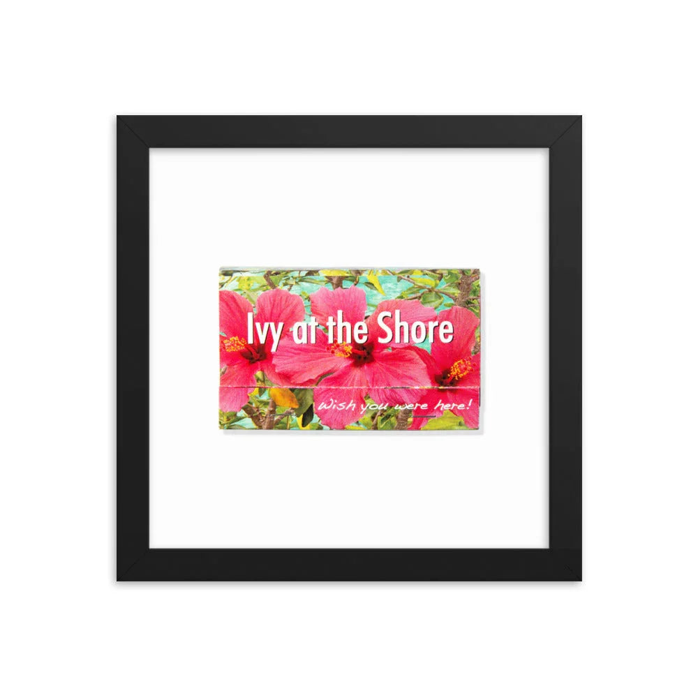 Ivy at the Shore Framed Print matchbook photos