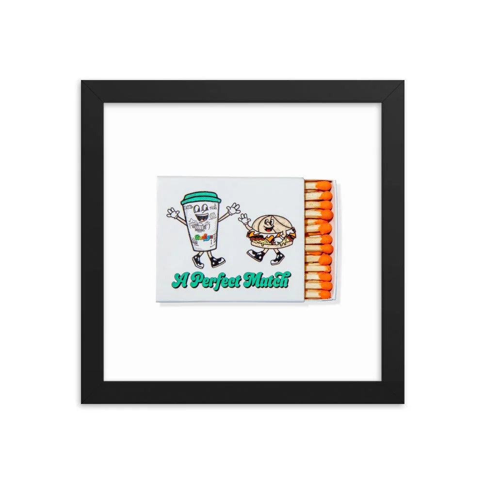 Bodegas Framed Print matchbook photos