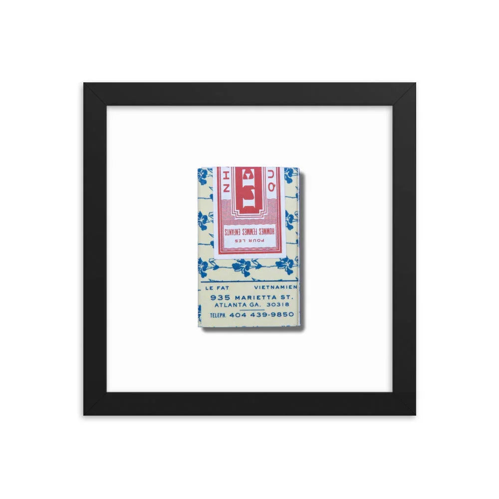 Le Fat Framed Print matchbook photos