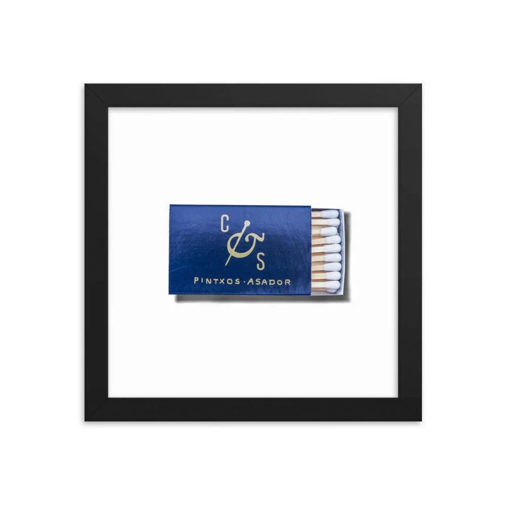 Cooks & Soldiers Framed Print matchbook photos