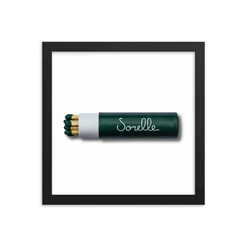 Sorelle Framed Print matchbook photos