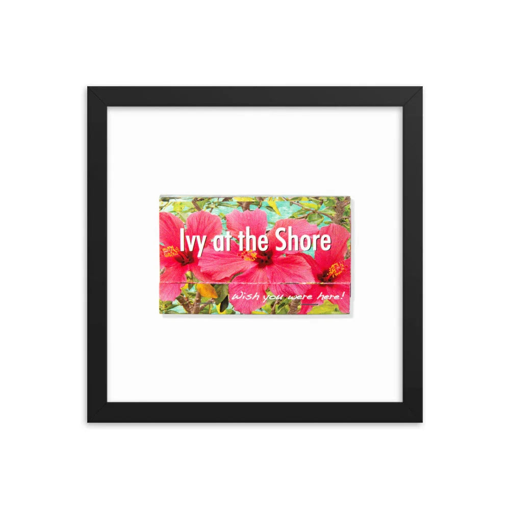 Ivy at the Shore Framed Print matchbook photos