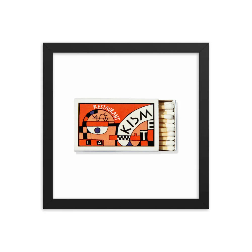 Kismet Framed Print matchbook photos
