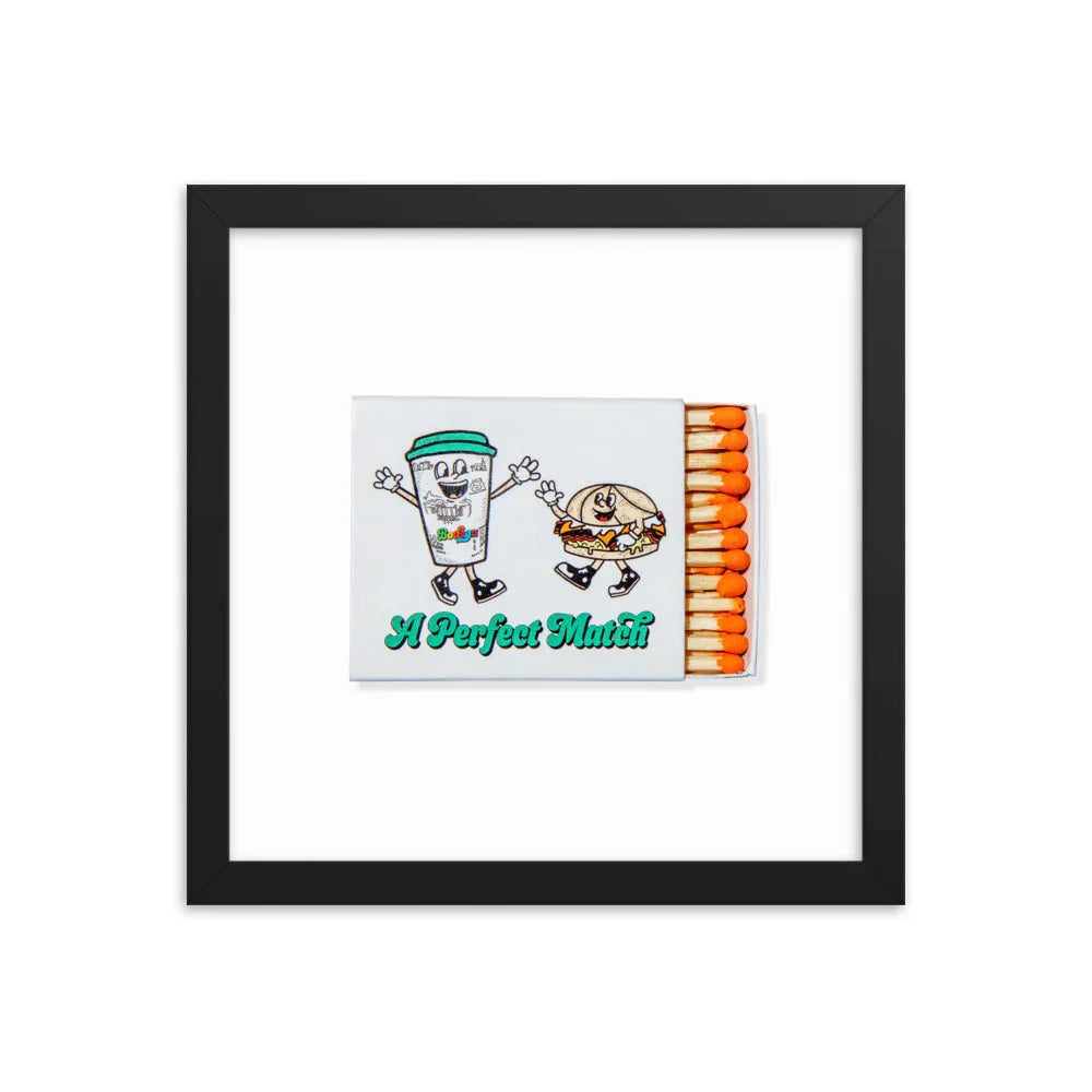 Bodegas Framed Print matchbook photos