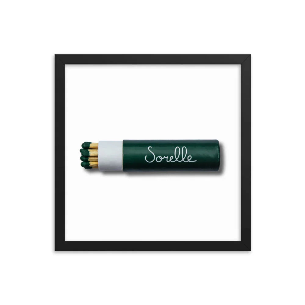 Sorelle Framed Print matchbook photos
