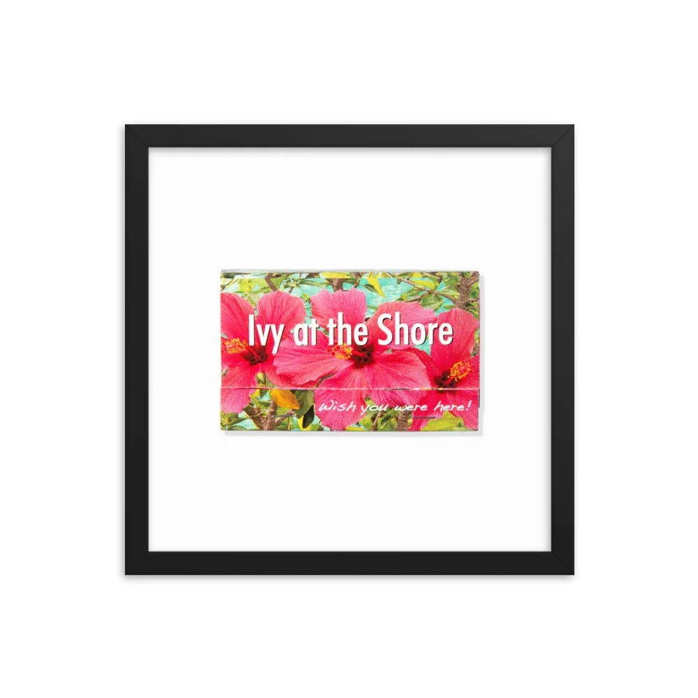 Ivy at the Shore Framed Print matchbook photos