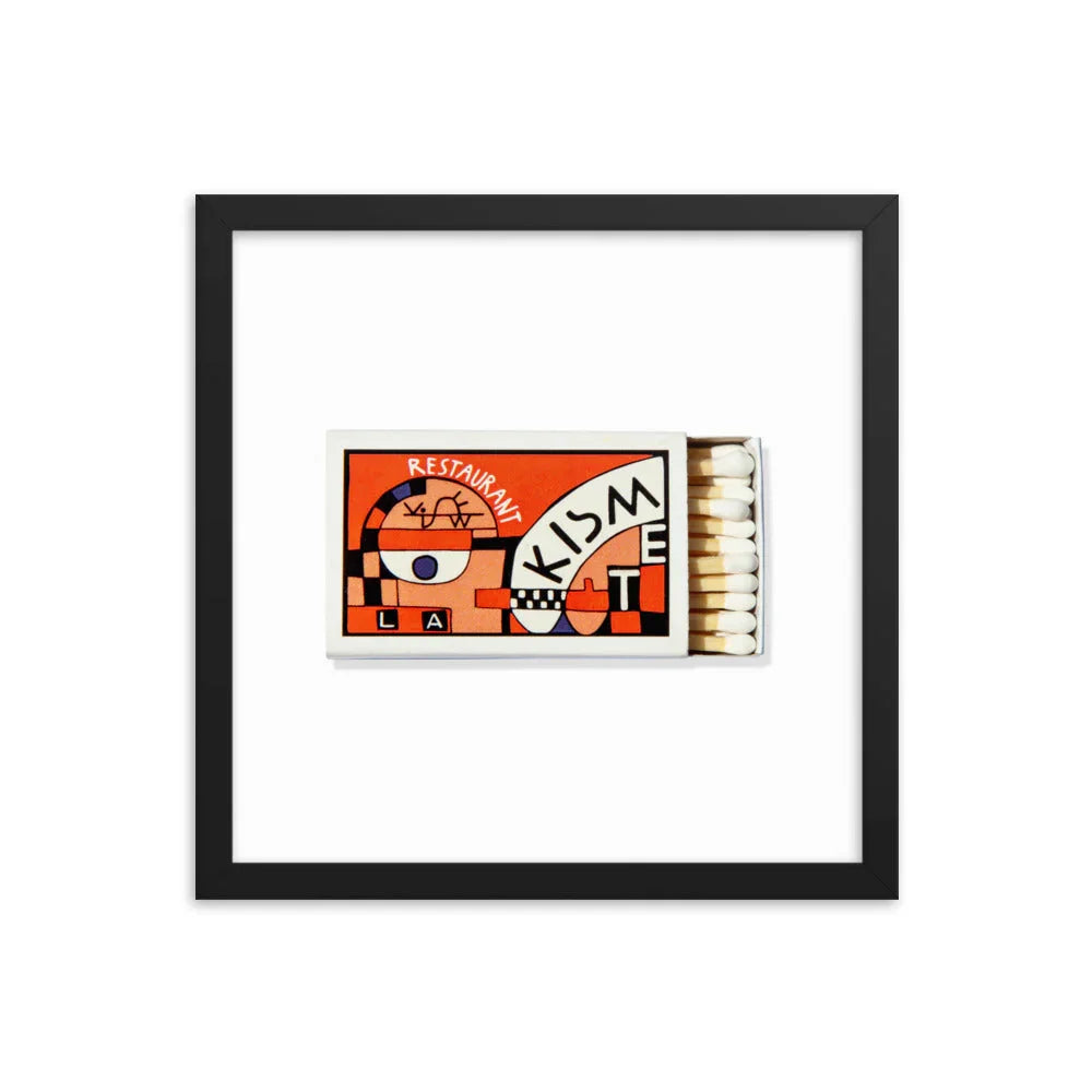 Kismet Framed Print matchbook photos