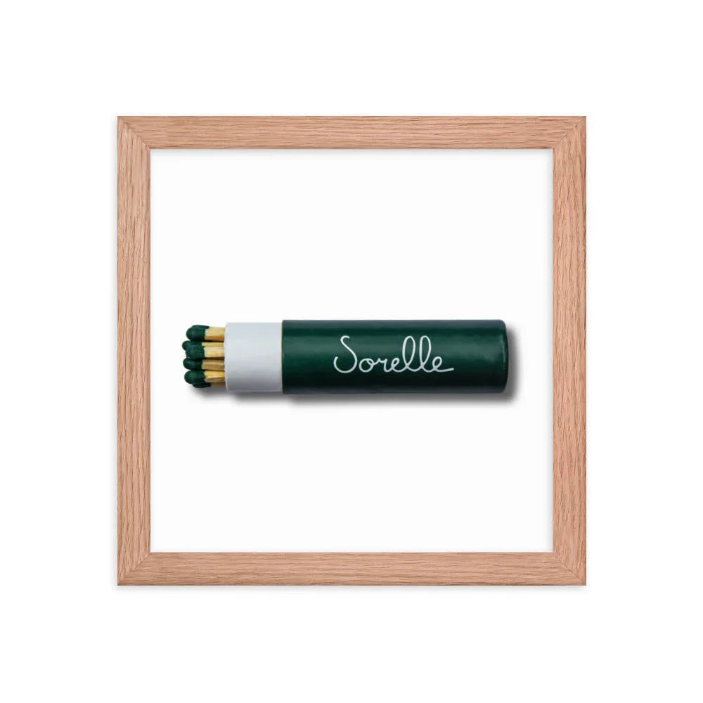 Sorelle Framed Print matchbook photos