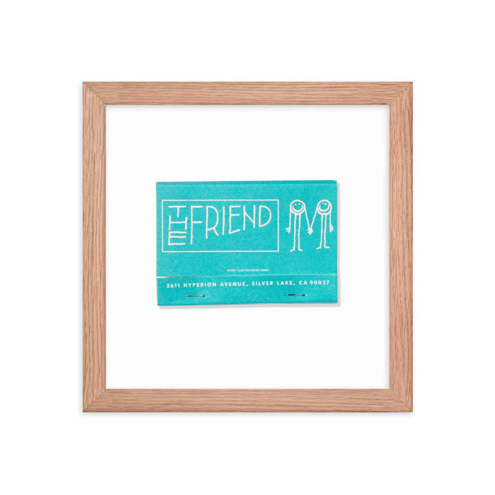 The Friend Framed Print matchbook photos