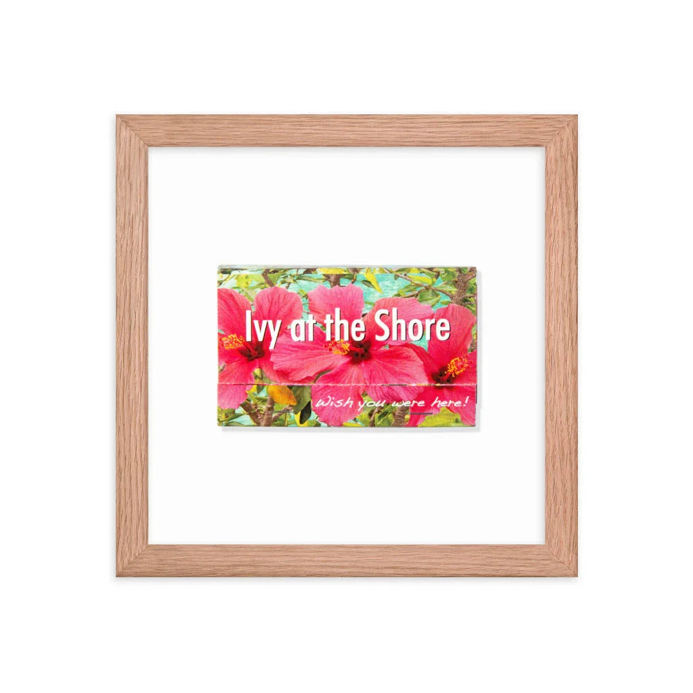 Ivy at the Shore Framed Print matchbook photos