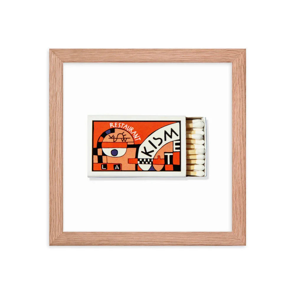 Kismet Framed Print matchbook photos