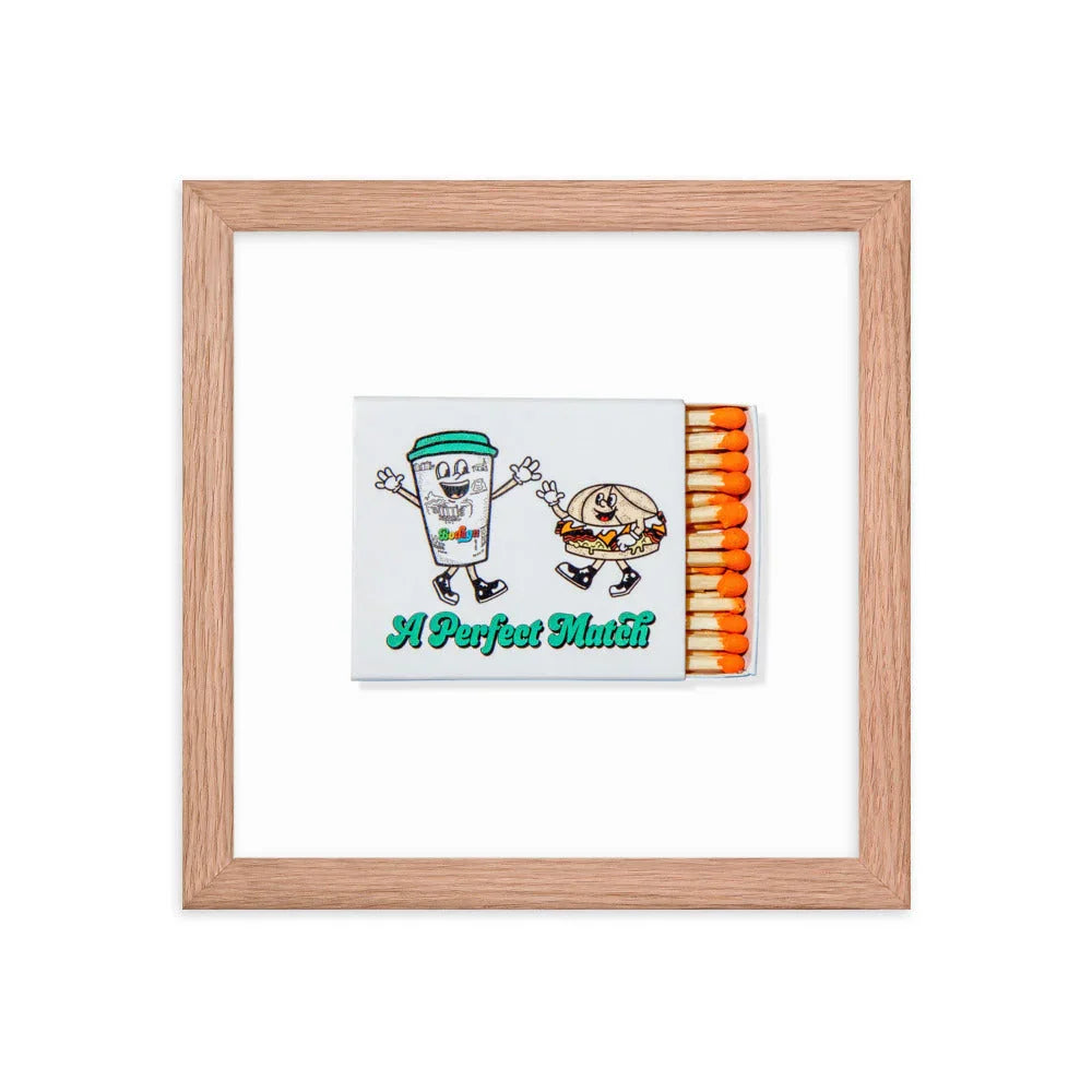 Bodegas Framed Print matchbook photos